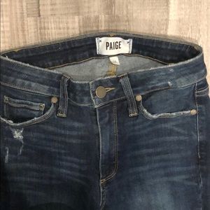 Paige dark denim skinny jeans